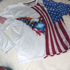 Just USA Patriotic White and Red Jerseys